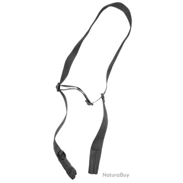 Sangle 2 points dgrafable avec attache crocodile Noire