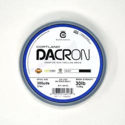 Dacron Cortland Premium IGFA Trolling Braid (300 Yds) Noir 30lb