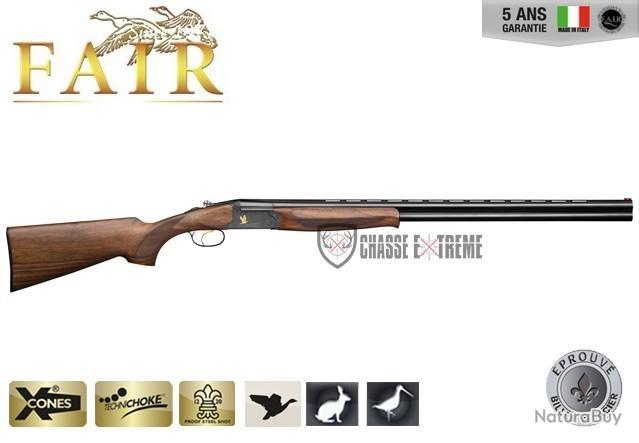 Fusil Superposé FAIR Classic Acier Ejecteur Cal.20/76 76cm Mono détente