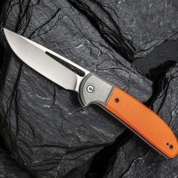 Couteau CIVIVI Trailblazer XL Orange Manche G10 Lame Acier D2 Slip Joint Clip CIVC2101B