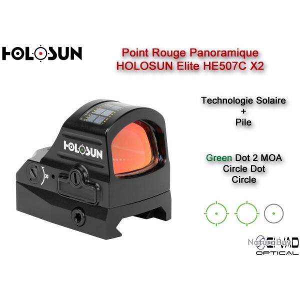 Point Rouge Panoramique HOLOSUN Elite HE507C X2 - Technologie solaire