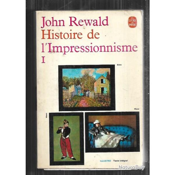 histoire de l'impressionnisme tome 1 de john rewald , livre de poche