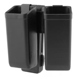 Porte chargeur pivotant double 2 chargeurs 9mm