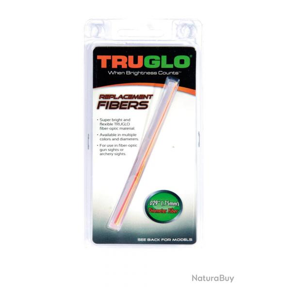 Set de 5 fibres optique fluo monocolore assorties. Diam 1 mm