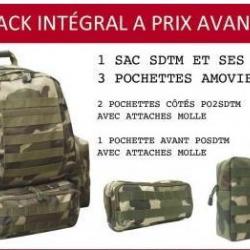 Pack sac à dos tactical Camo