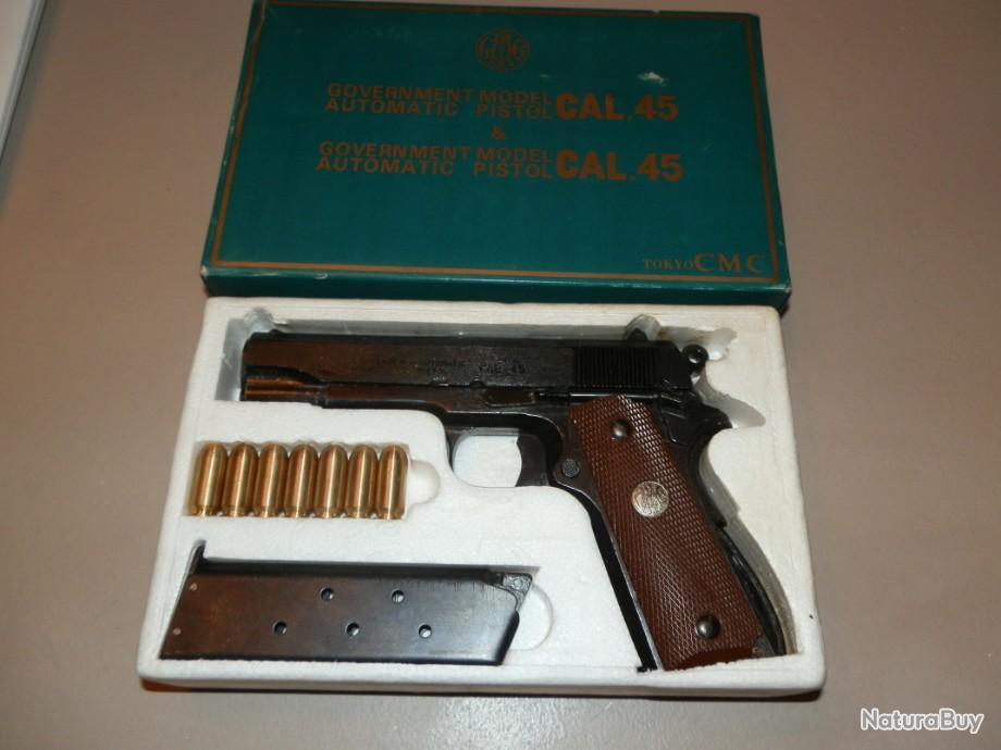 Réplique Arme De Guerre à Blanc Réplique métal COLT GOUVERNEMET COMMANDER 11,43 cal .45, a blanc