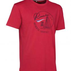 Tee Shirt De Chasse rivéra Ligne Verney Carron Rouge