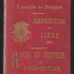 exposition de liège 1906, guide du visiteur de l'exposition , royaume de belgique