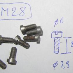 lot de 2 vis métaux  (VM28)