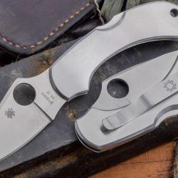 SC28P Couteau Spyderco Dragonfly Stainless Acier VG-10 Manche Acier Lockback Made In Japan