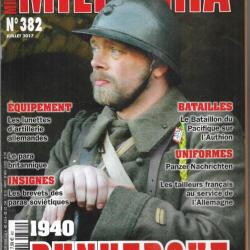 Militaria magazine 382 épuisé éditeur , 1940 dunkerque , lunettes d'artillerie allemandes, para