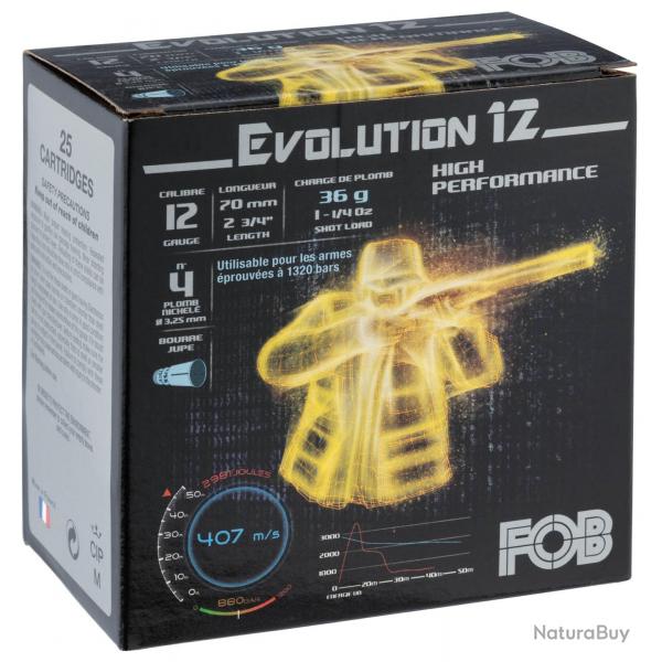 Cartouches Fob Evolution 12 - Cal. 12/70 N6