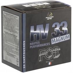 Cartouches Fob HV 33 Acier haute performance Magnum Cal. 12 76