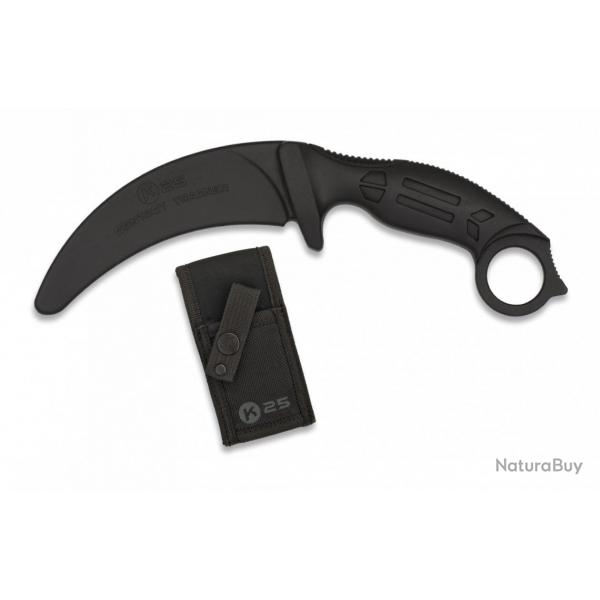Couteau d'entranement incurv caoutchouc K25