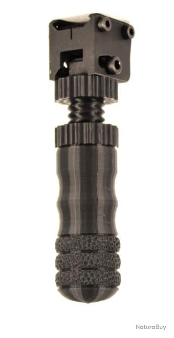 Monopode Picatinny Précision Réglable En Hauteur 3 3/4 à 4 3/4 Pouces - Support Stable Et Pliable