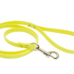 Laisse 1,20 m Biothane jaune fluo pour chien - Country