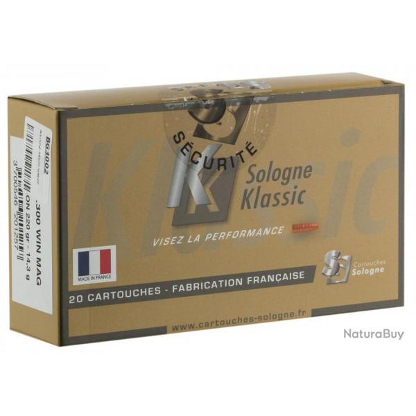 Cartouches  percussion centrale Sologne .300 Win Mag, 220gr