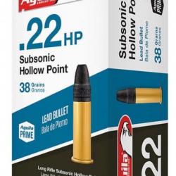 Cartouches 22 LR Aguila Subsonic Hollow Point