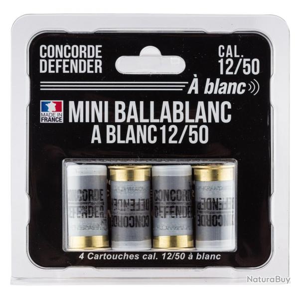 4 cartouches Mini Ballablanc cal. 12/50  blanc