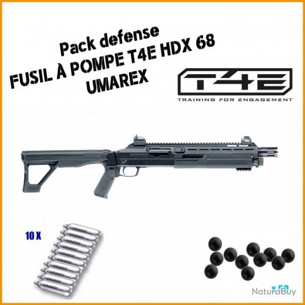 Pack DEFENSE Fusil  pompe T4E HDX 68 d'Umarex 609306d2ab091