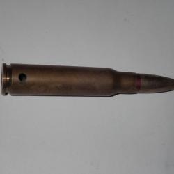 Cartouche neutralisée - 7,5 MAS - Valence 1940 - Ogive blindé nickel pointu