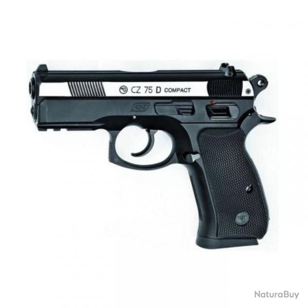 Pistolet  plomb CZ 75D compact Bicolore CO2 - Cal. 4.5 BB's - 4.5 mm / 2.7 Joules
