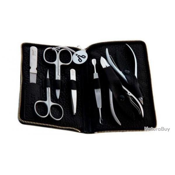Trousse manucure 7 pices Alpen soft noir 6845R.black