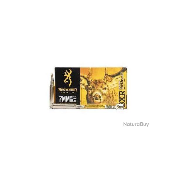 Munition grande chasse Browning cal. 7 mm Rem, 139gr