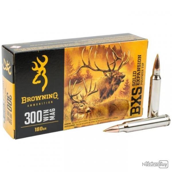 Munition grande chasse Browning cal. 300 Win Mag, 180gr