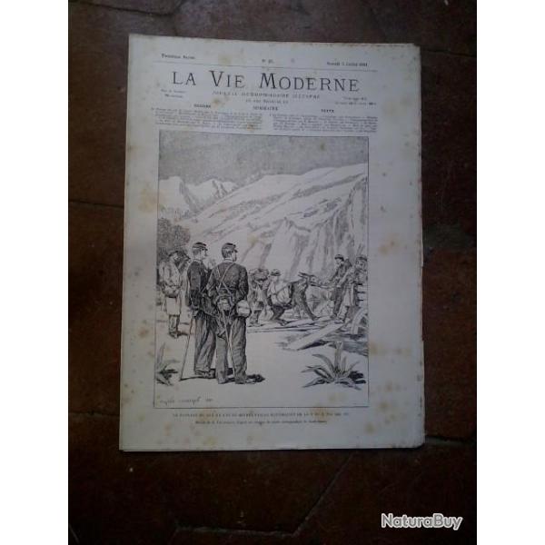 Revue "La Vie Moderne"  une dizaine de n de 1881