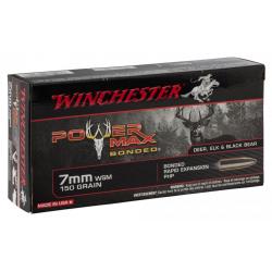 Munitions WINCHESTER 7WSM 9.72g 150GR POWER MAX BONDED