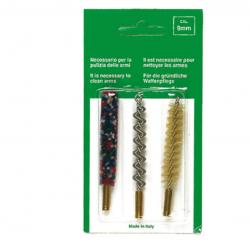 Set de trois brosses spirales pour armes à canon lisse 14MM