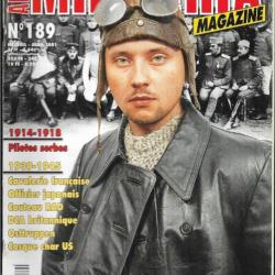 Militaria magazine 189 couteau rad, osttrupen, officier japonais , casque char us, cavalerie françai