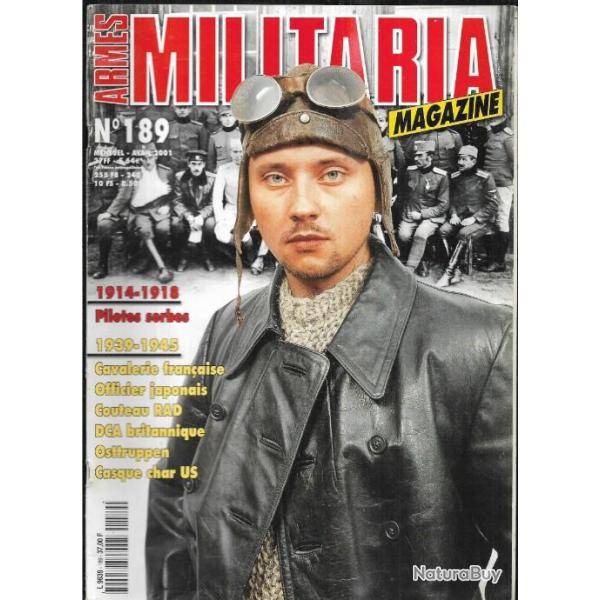 Militaria magazine 189 couteau rad, osttrupen, officier japonais , casque char us, cavalerie franai