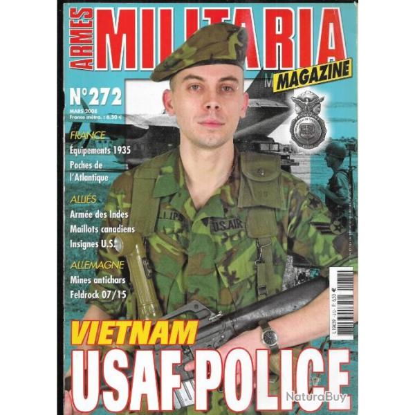 Militaria magazine 272 vietnam usaf police, poches de l'atlantique , mines antichars allemandes