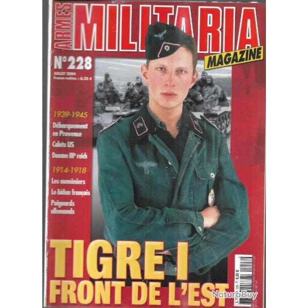 Militaria magazine 228 douane 3e reich, poignards allemands, calots us, aumoniers franais 14-18