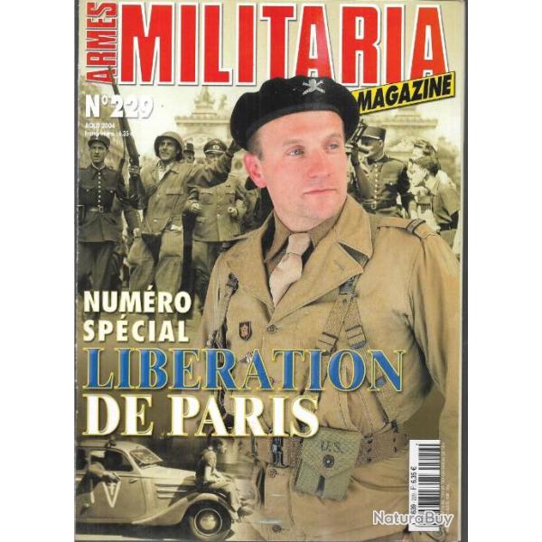 Militaria magazine 229 spcial libration de paris , indochine , royal marines 1944, casquettes ss