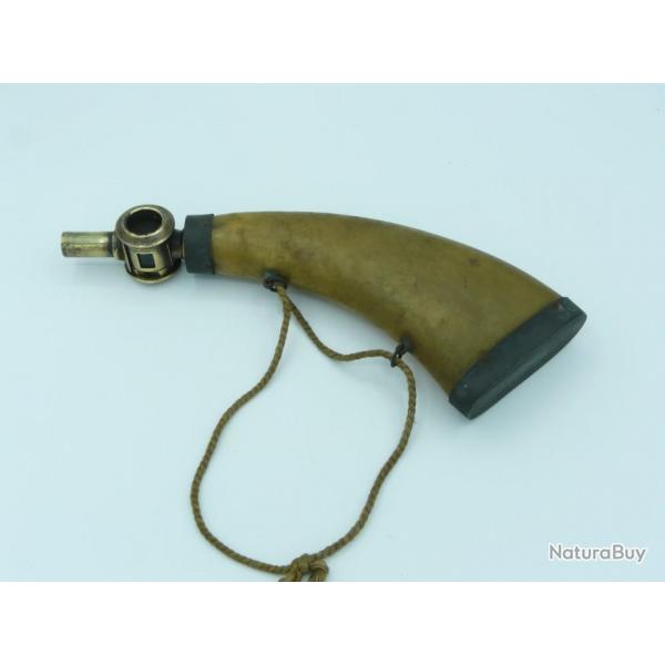 ANCIENNE POIRE A POUDRE A SYSTEME COLLECTON CHASSE