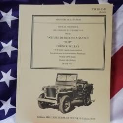 manuel technique 10-1349 de la Jeep Willys-Ford du 24 avril 1943