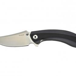 Ruike P155-B Noir Couteau de poche lame acier 14C28N manche G10