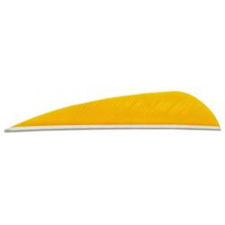 SKYLON - Plumes Naturelles Paraboliques 4" Droitier (x24) JAUNE