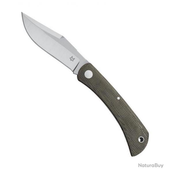 Couteau "Libar", Manche micarta vert fonc [Fox Production]