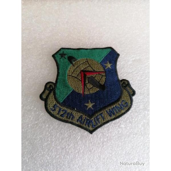 Patch armee us USAF 512TH AIRLIFT WING ORIGINAL
