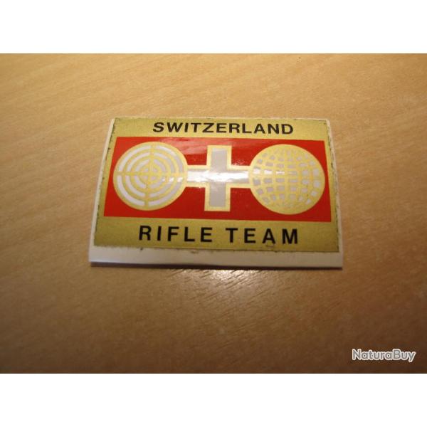 Autocollant SWITZERLAND RIFLE TEAM  (a75)
