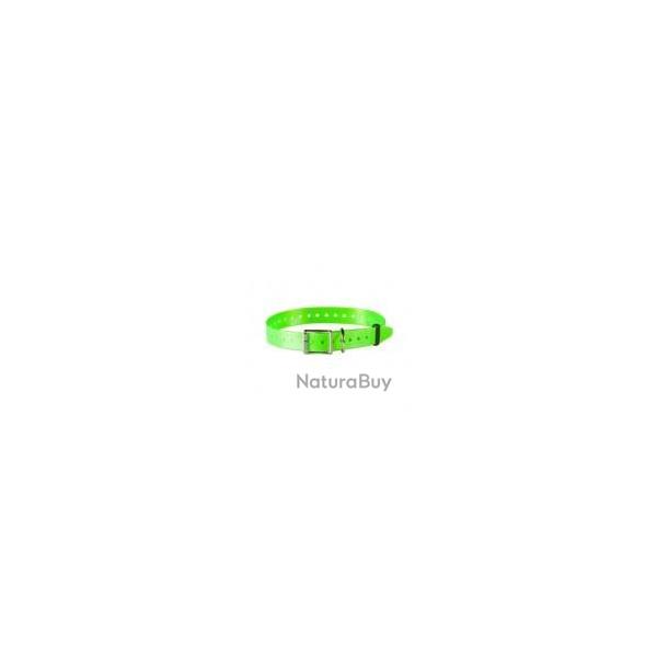 Sangle polyurthane vert fluo - Largeur 25 mm