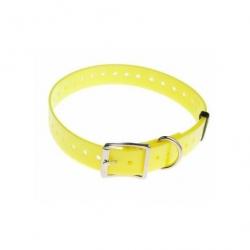 Sangle polyuréthane Jaune - Largeur 25 mm - Longueur 85cm