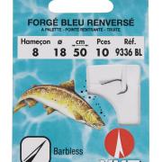 Hameçons Montés Garbolino Special Truite Bleu Renversé - Lot De 10, Taille N°6, Fil 20/100