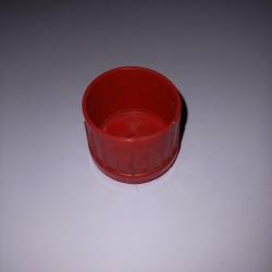 Embout de canne élastomère PLASTILYS. 29.5 mm rouge made in France