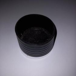 Embout de canne élastomère PLASTILYS.  28 mm, noir made in France