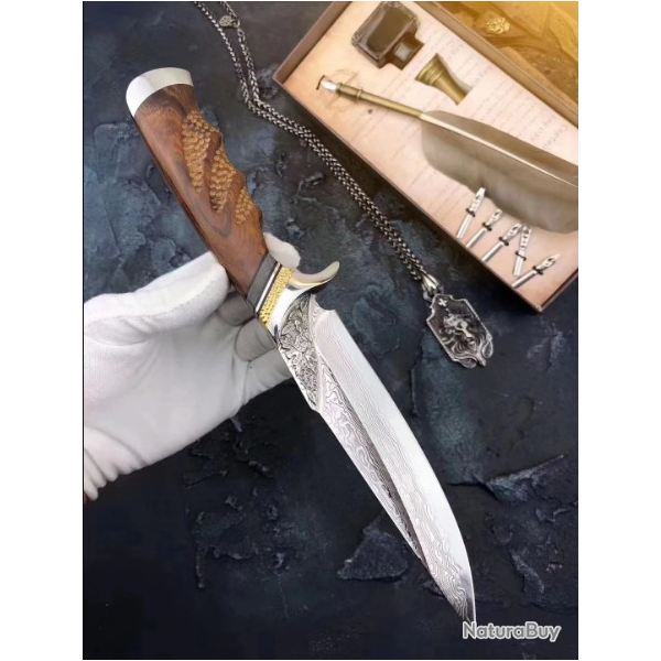 Offre Spciale - VG10 damas acier - Couteau chasse et collection